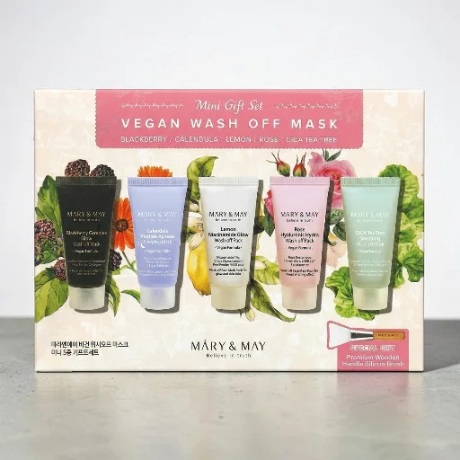 Mary & May Mini Gift Set Vegan Wash Off Mask 5pcs + Premium