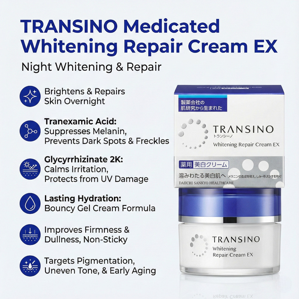 Transino Medicated Whitening Repair Cream EX 35g | Buy in Cambodia